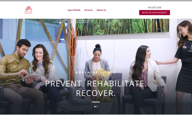 Adelaide Clinic homepage