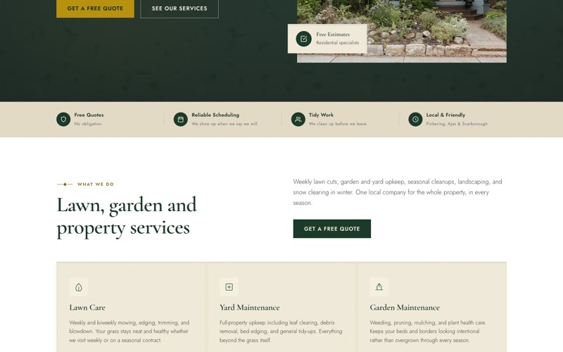 Beautiful Neighbourhoods homepage