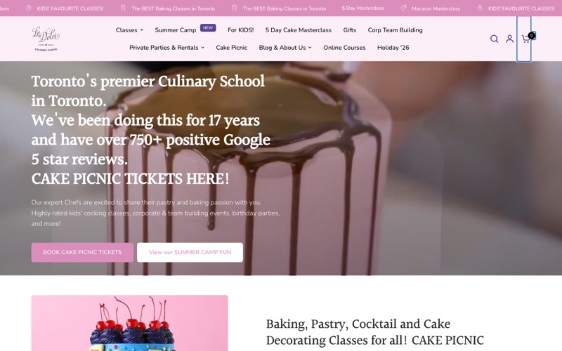 Le Dolci homepage