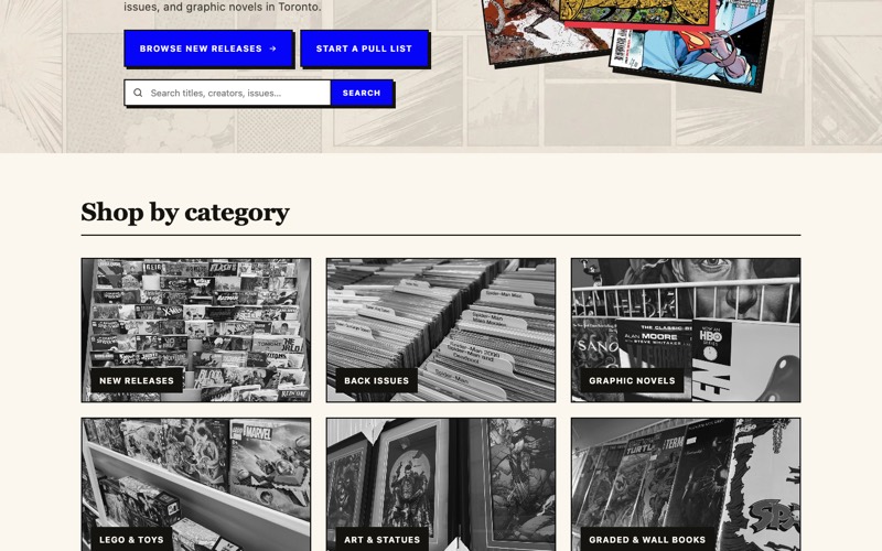 Scarborough Comic Room homepage