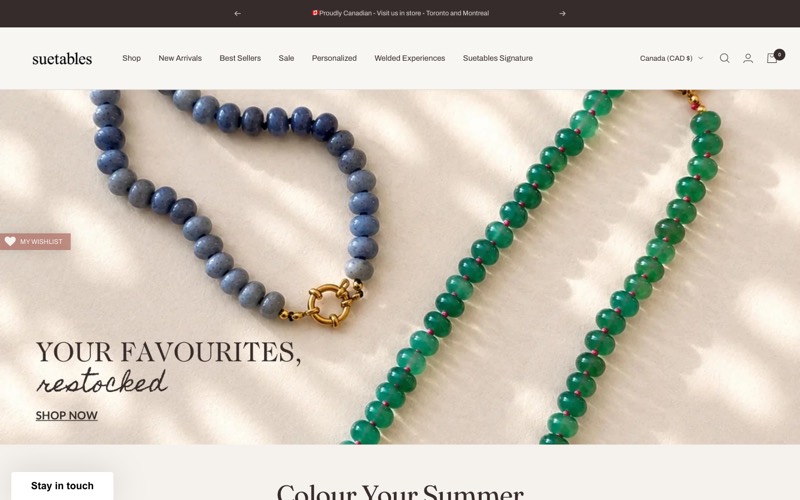 Suetables homepage
