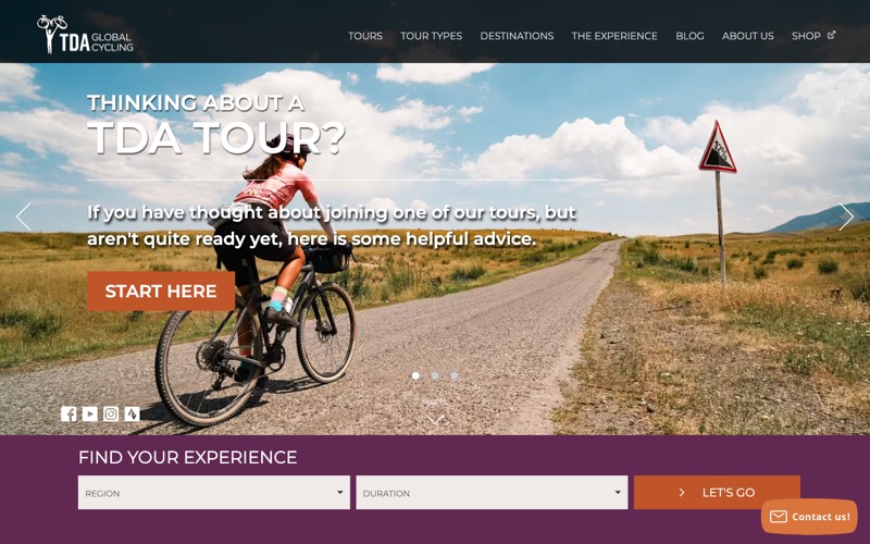 TDA Global Cycling homepage