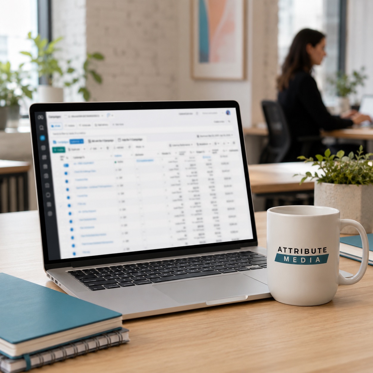 A client's Google Ads dashboard under review at Attribute Media