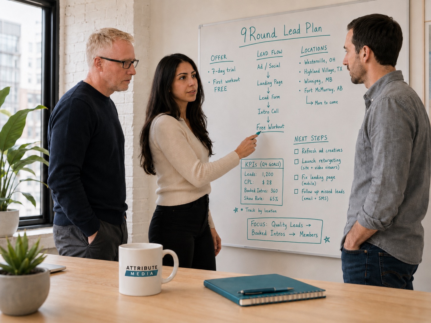 A lead generation plan for a gym client at Attribute Media