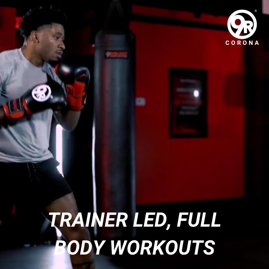 9Round Corona trainer led full body workouts ad