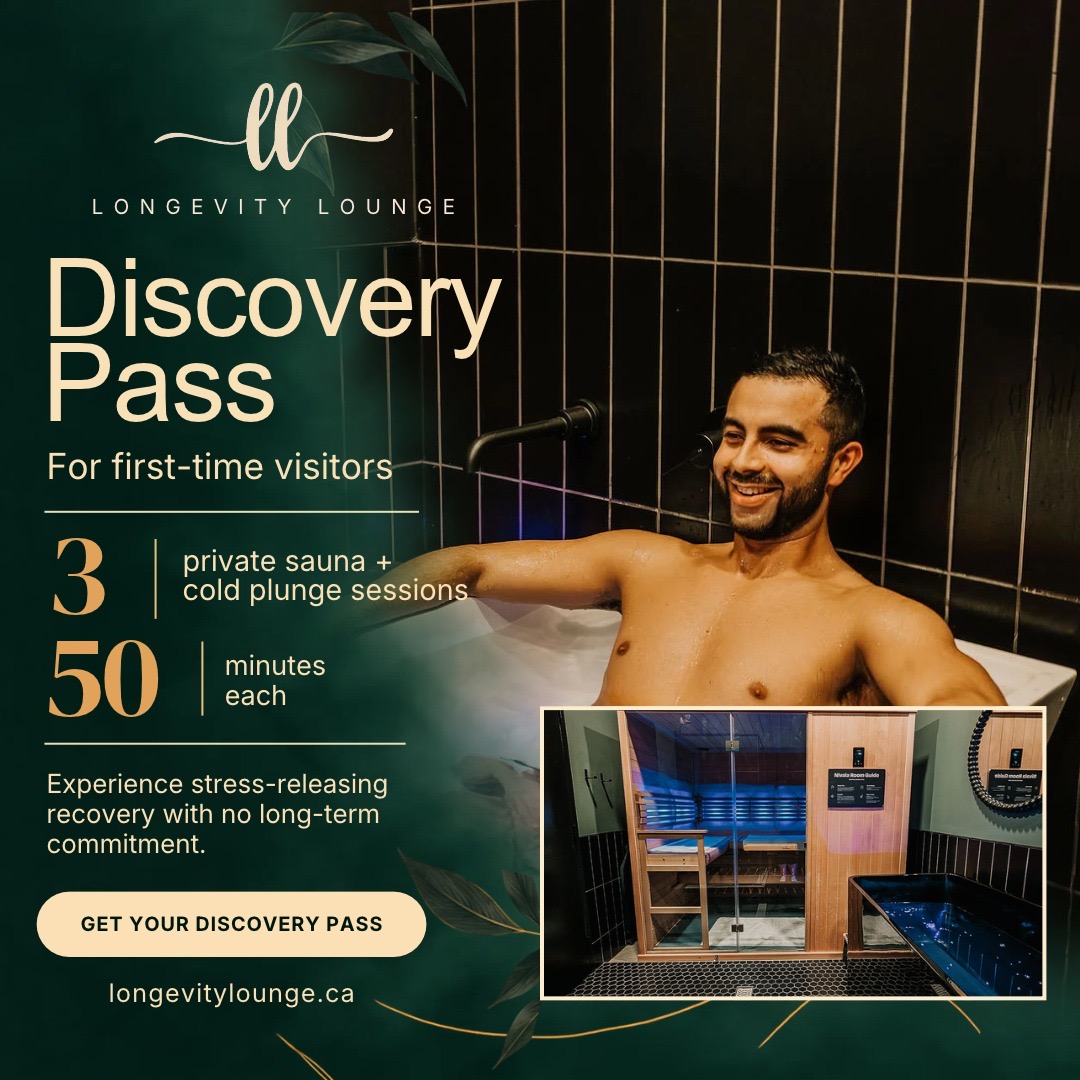 Longevity Lounge discovery pass ad we designed